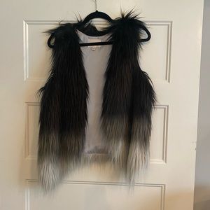 Faux Fur ombré vest